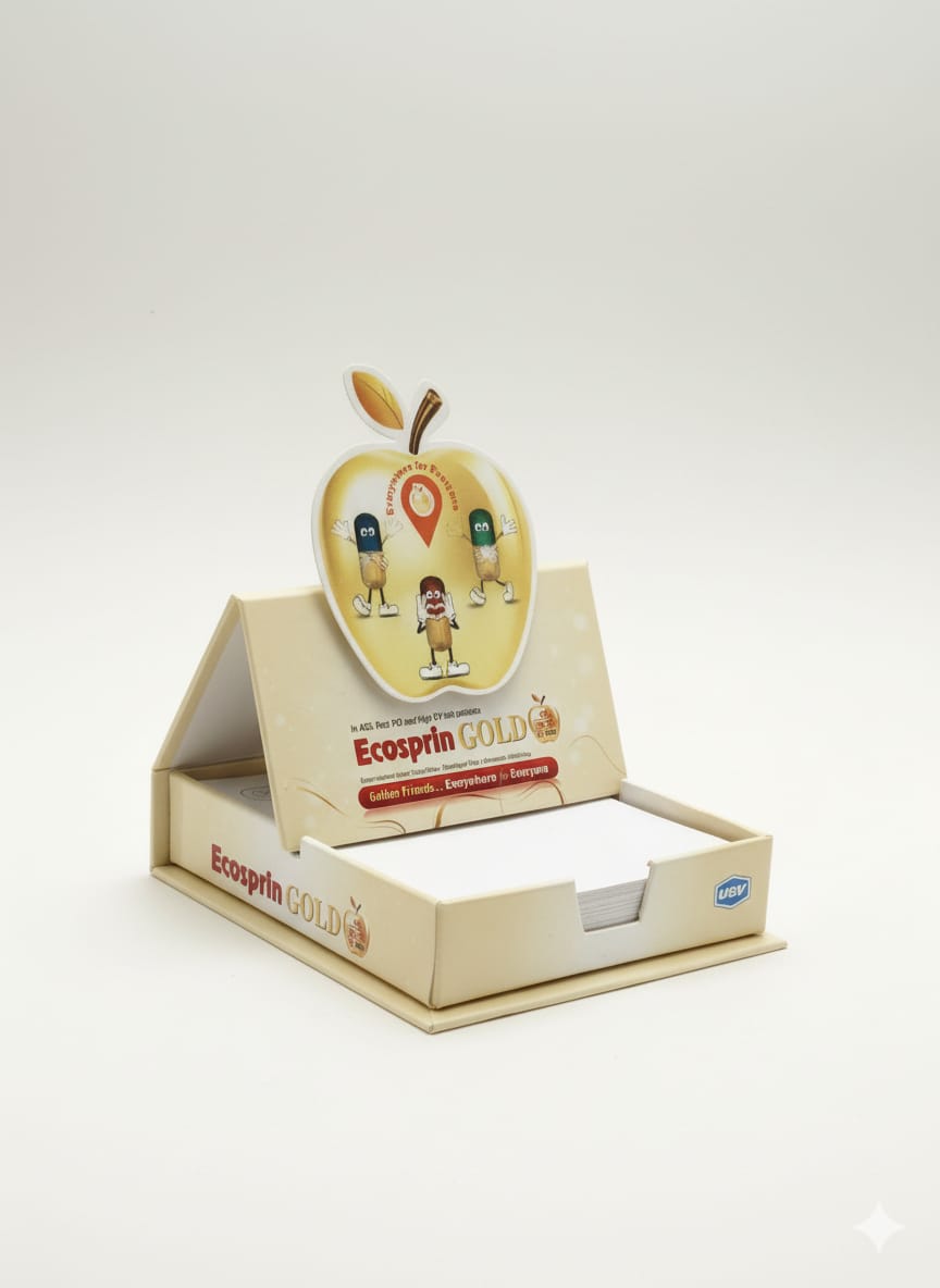 Custom Die-Cut Lenticular Chitpad with Foldable Stand