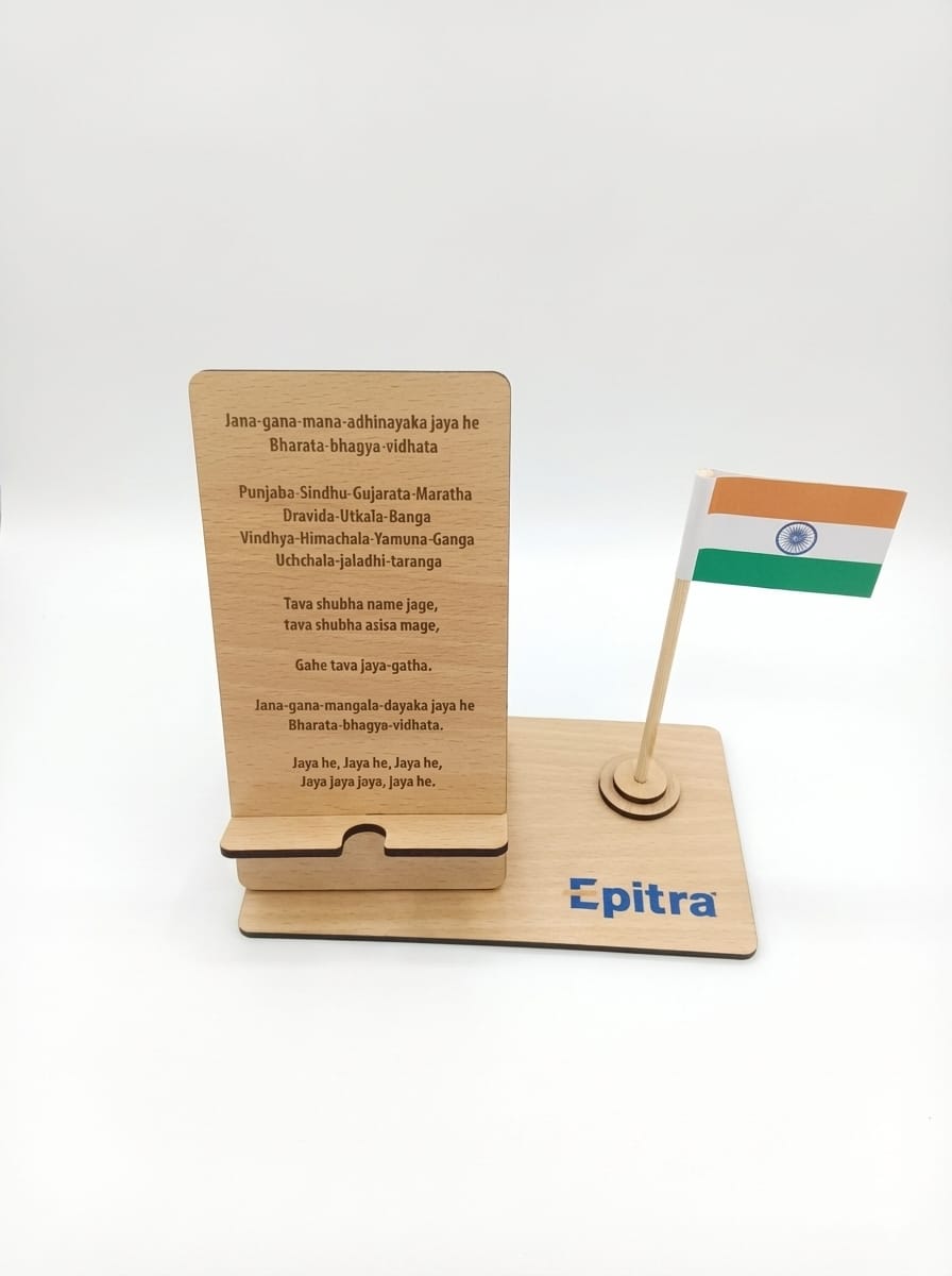 Premium MDF Mobile Stand with Integrated Flag Holder